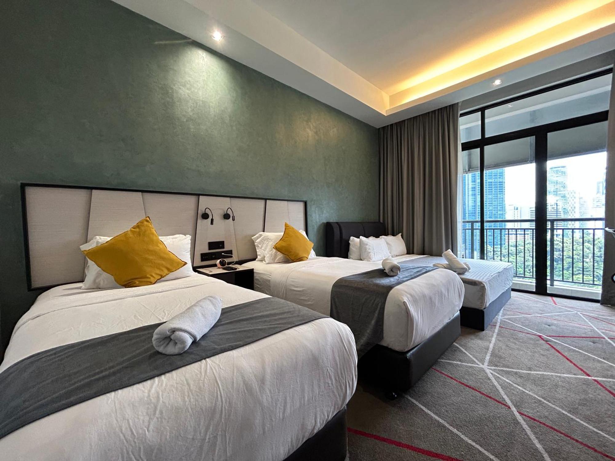#23 Kl Towel View Twin Bed Suites @ Infinity Pool Kuala Lumpur Buitenkant foto
